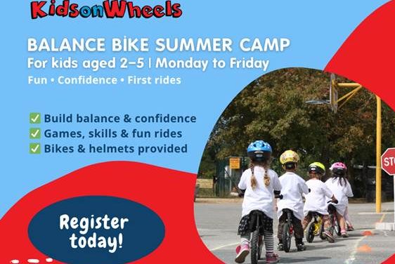 Kids on Wheels Balance Bike Camp (2-5 yrs) Aug 18-22